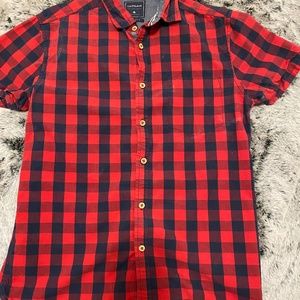 Cactus Man Short Sleeve Slim Fit Button Down Shirt | Size Small